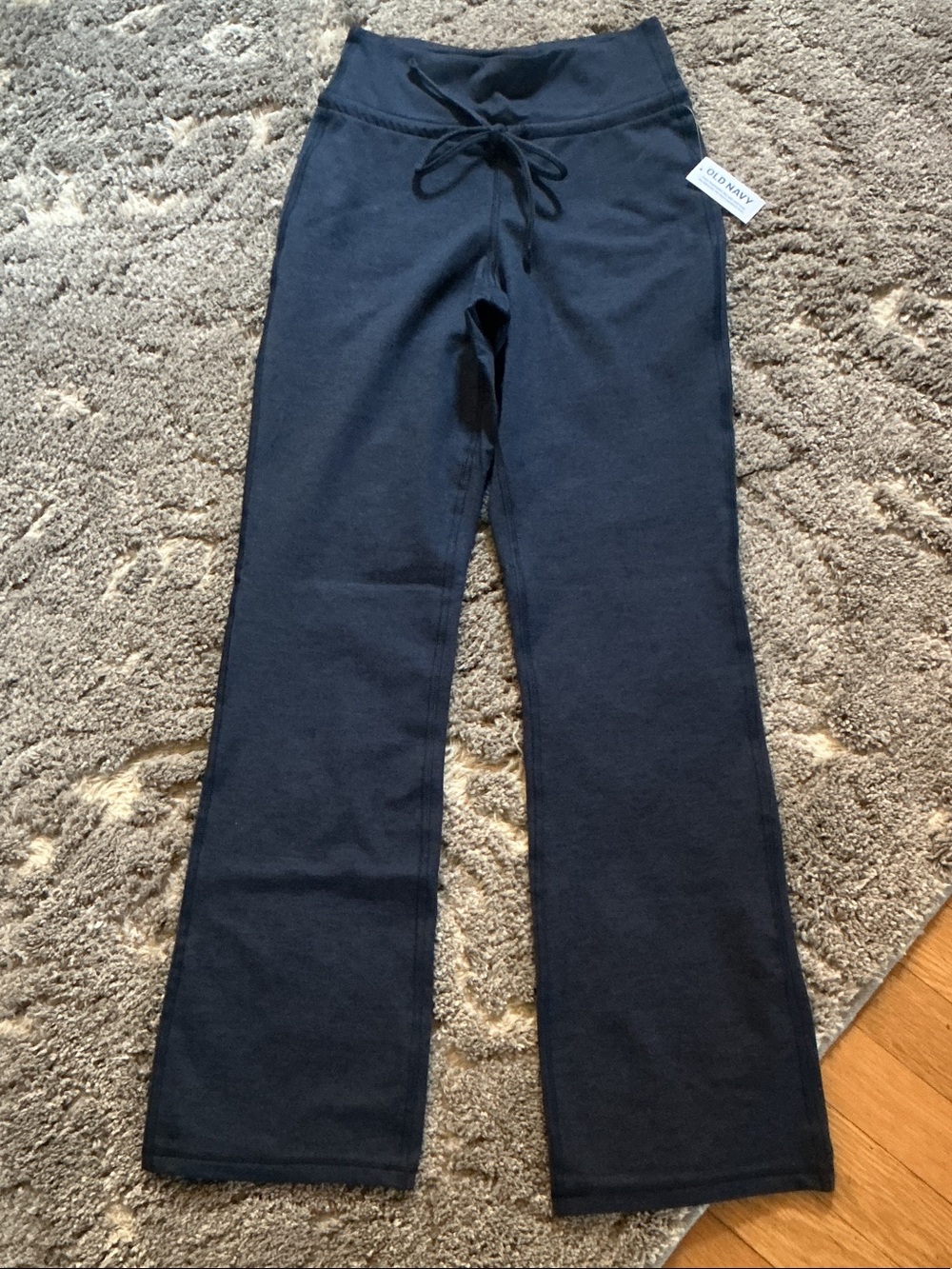 Old Navy Extra High-Waisted CloudComfy Flare Leggings Dusk Navy Petite XS NWT